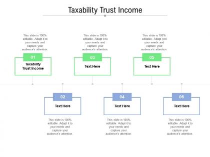Taxability trust income ppt powerpoint presentation model summary cpb