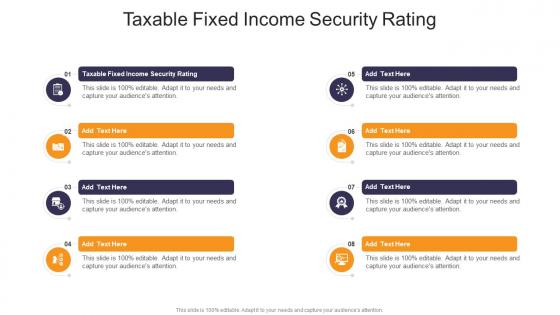 Taxable Fixed Income Security Rating In Powerpoint And Google Slides Cpb