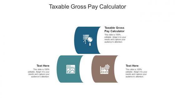 Taxable gross pay calculator ppt powerpoint presentation inspiration layouts cpb