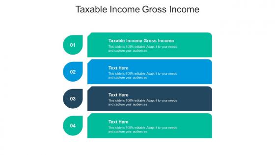 Taxable income gross income ppt powerpoint presentation ideas introduction cpb