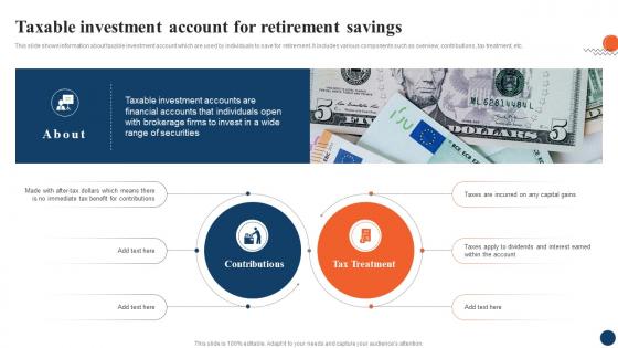 Taxable Investment Strategic Retirement Planning To Build Secure Future Fin SS