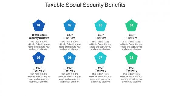 Taxable social security benefits ppt powerpoint presentation icon gridlines cpb