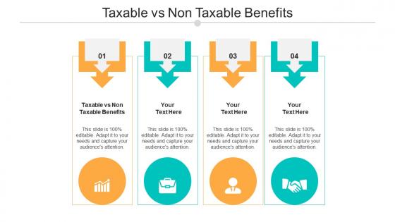 Taxable vs non taxable benefits ppt powerpoint presentation summary model cpb