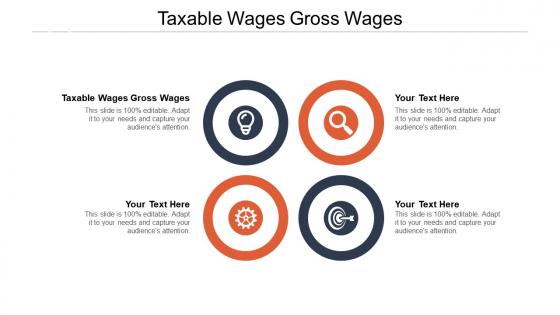 Taxable wages gross wages ppt powerpoint presentation professional layouts cpb