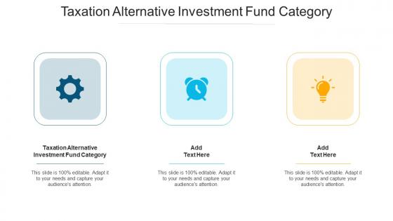 Taxation Alternative Investment Fund Category Ppt Powerpoint Presentation Slides Cpb