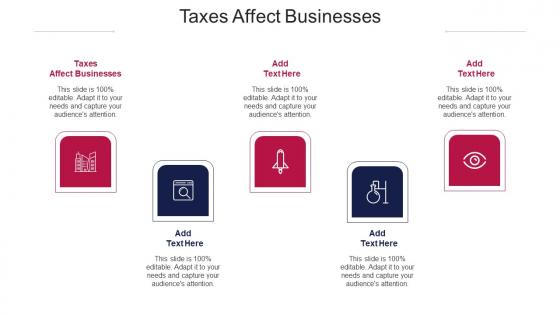 Taxes Affect Businesses Ppt Powerpoint Presentation Infographic Template Cpb