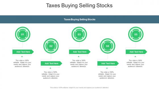 Taxes Buying Selling Stocks In Powerpoint And Google Slides Cpb