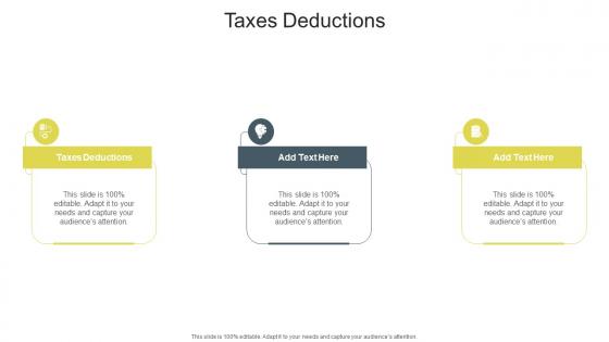 Taxes Deductions In Powerpoint And Google Slides Cpb