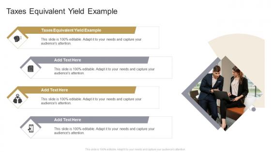 Taxes Equivalent Yield Example In Powerpoint And Google Slides Cpb