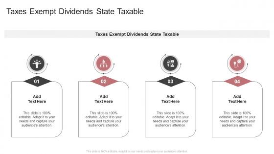 Taxes Exempt Dividends State Taxable In Powerpoint And Google Slides Cpb