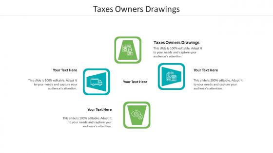 Taxes owners drawings ppt powerpoint presentation model examples cpb