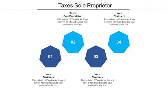 Taxes sole proprietor ppt powerpoint presentation layouts design templates cpb