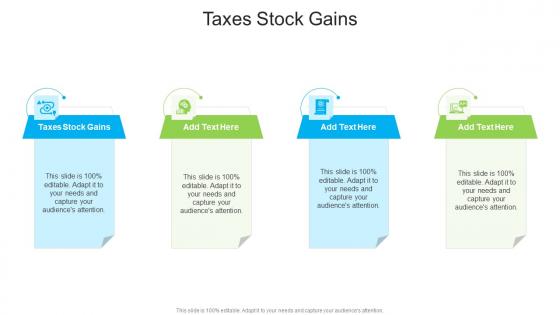 Taxes Stock Gains In Powerpoint And Google Slides Cpb