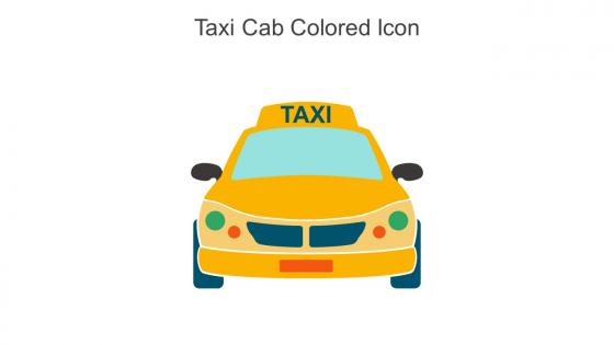 Taxi Cab Colored Icon In Powerpoint Pptx Png And Editable Eps Format