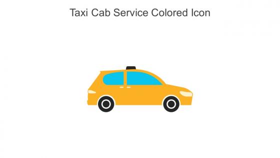 Taxi Cab Service Colored Icon In Powerpoint Pptx Png And Editable Eps Format