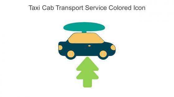 Taxi Cab Transport Service Colored Icon In Powerpoint Pptx Png And Editable Eps Format