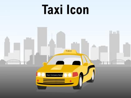 Taxi Icon Individual Location Luggage Signboard