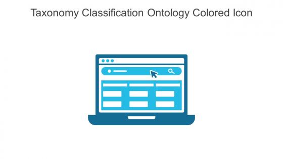 Taxonomy Classification Ontology Colored Icon In Powerpoint Pptx Png And Editable Eps Format