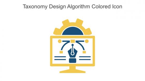 Taxonomy Design Algorithm Colored Icon In Powerpoint Pptx Png And Editable Eps Format
