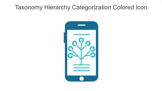 Taxonomy Hierarchy Categorization Colored Icon In Powerpoint Pptx Png And Editable Eps Format