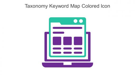 Taxonomy Keyword Map Colored Icon In Powerpoint Pptx Png And Editable Eps Format