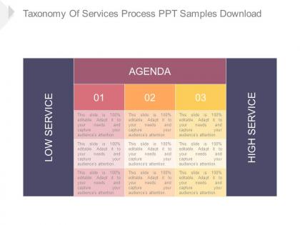 Taxonomy of services process ppt samples download