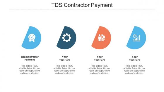 Tds Contractor Payment Ppt Powerpoint Presentation Show Guidelines Cpb