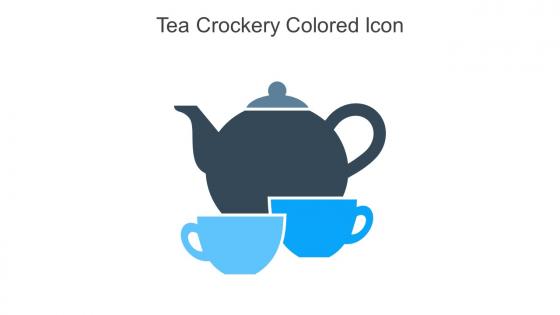 Tea Crockery Colored Icon In Powerpoint Pptx Png And Editable Eps Format