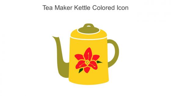 Tea Maker Kettle Colored Icon In Powerpoint Pptx Png And Editable Eps Format