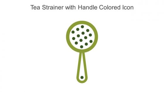 Tea Strainer With Handle Colored Icon In Powerpoint Pptx Png And Editable Eps Format