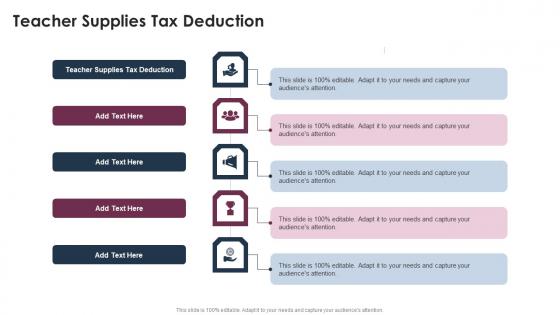 Teacher Supplies Tax Deduction In Powerpoint And Google Slides Cpb