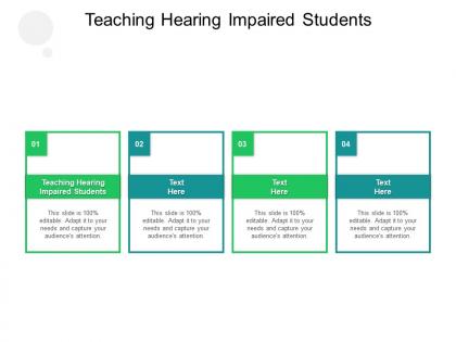 Teaching hearing impaired students ppt powerpoint presentation ideas display cpb