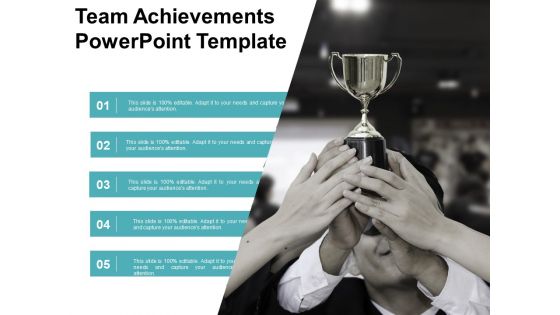 Team achievements powerpoint template