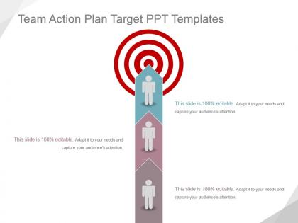Team action plan target ppt templates