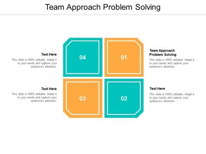 Team approach problem solving ppt powerpoint presentation summary rules cpb