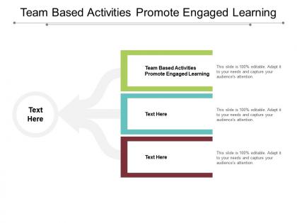 Team based activities promote engaged learning ppt powerpoint presentation slides cpb