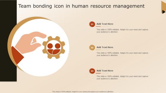 Team Bonding Icon In Human Resource Management