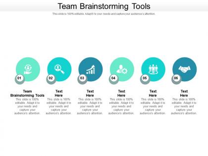Team brainstorming tools ppt powerpoint presentation infographic template objects cpb