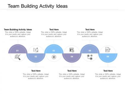 Team building activity ideas ppt powerpoint presentation slides icon cpb