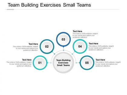 Team building exercises small teams ppt powerpoint presentation slides cpb