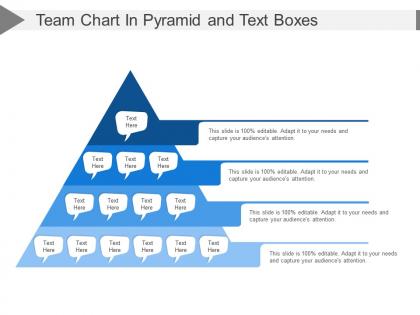 Team chart in pyramid and text boxes