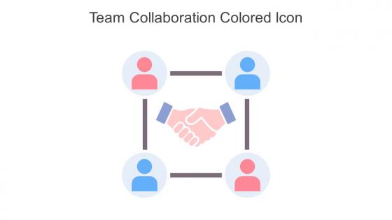 Team Collaboration Network Colored Icon In Powerpoint Pptx Png And Editable Eps Format