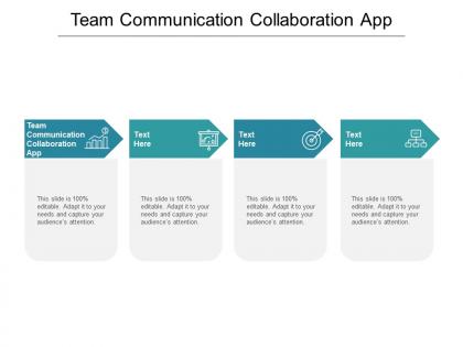 Team communication collaboration app ppt powerpoint presentation inspiration master cpb