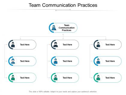 Team communication practices ppt powerpoint presentation icon good cpb