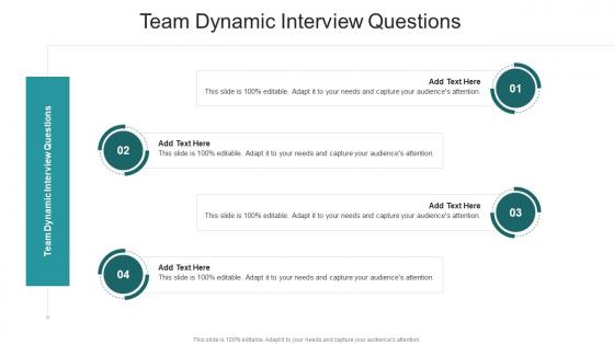 Team Dynamic Interview Questions In Powerpoint And Google Slides Cpb