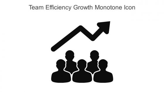 Team Efficiency Growth Monotone Icon In Powerpoint Pptx Png And Editable Eps Format