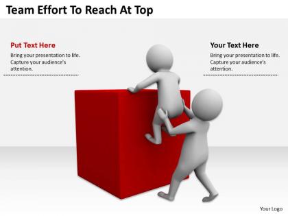 Team effort to reach at top ppt graphics icons powerpoint