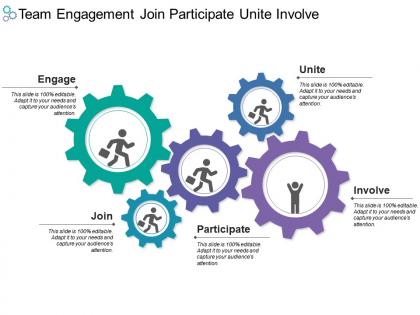 Team engagement join participate unite involve
