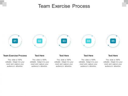 Team exercise process ppt powerpoint presentation background cpb