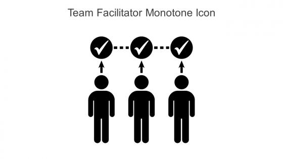 Team Facilitator Monotone Icon In Powerpoint Pptx Png And Editable Eps Format